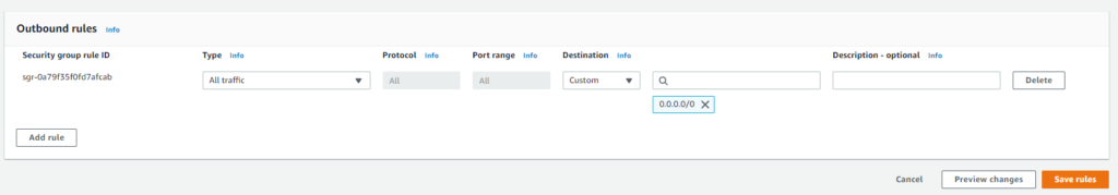 outbound security group rules