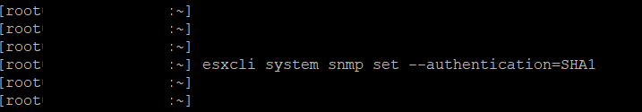 snmpv3 authentication 