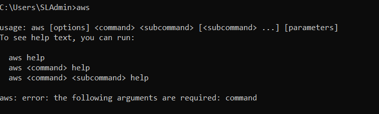 aws cli commands