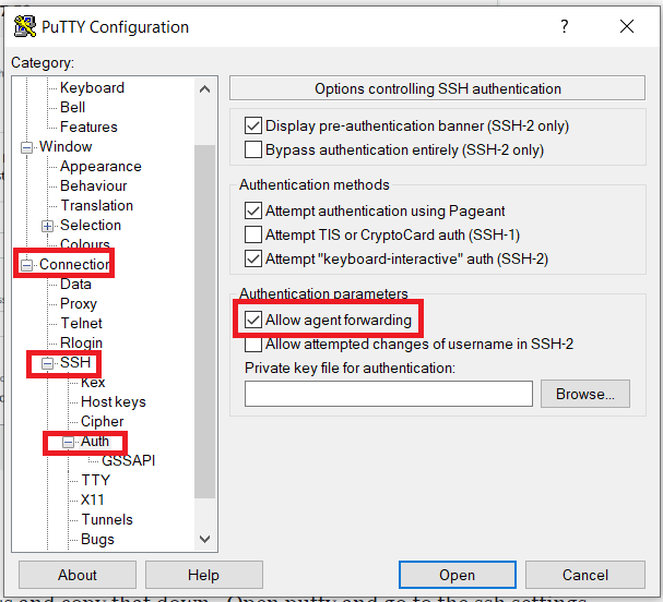 ssh agent forwarding